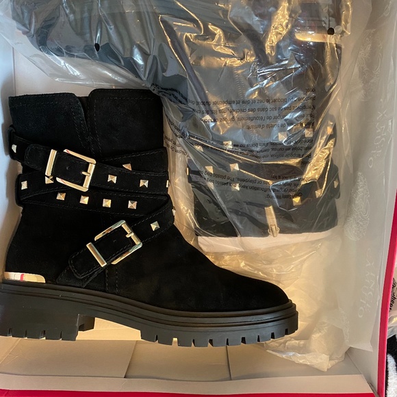 Women's Vince Camuto Barretta Moto Boots | Size 7.5 | Black